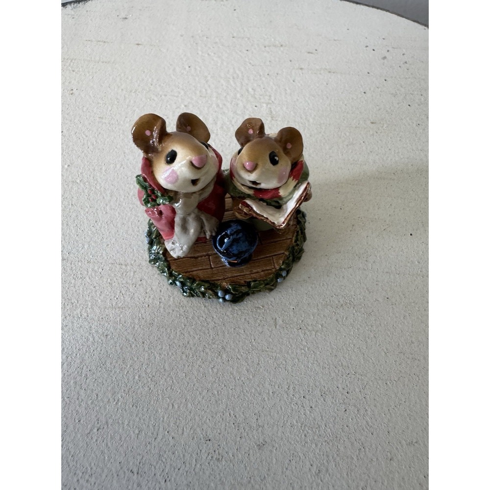 Wee Forest Folk - M-173 Silent Night - Mauve (Pink/Sage)  (Retired)